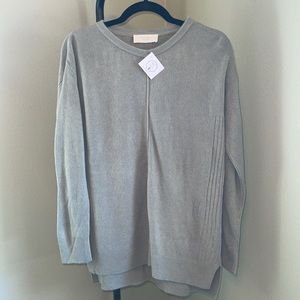 NWT, Momni Boutique, Monica Sweater, earthy sage green color, Size M.